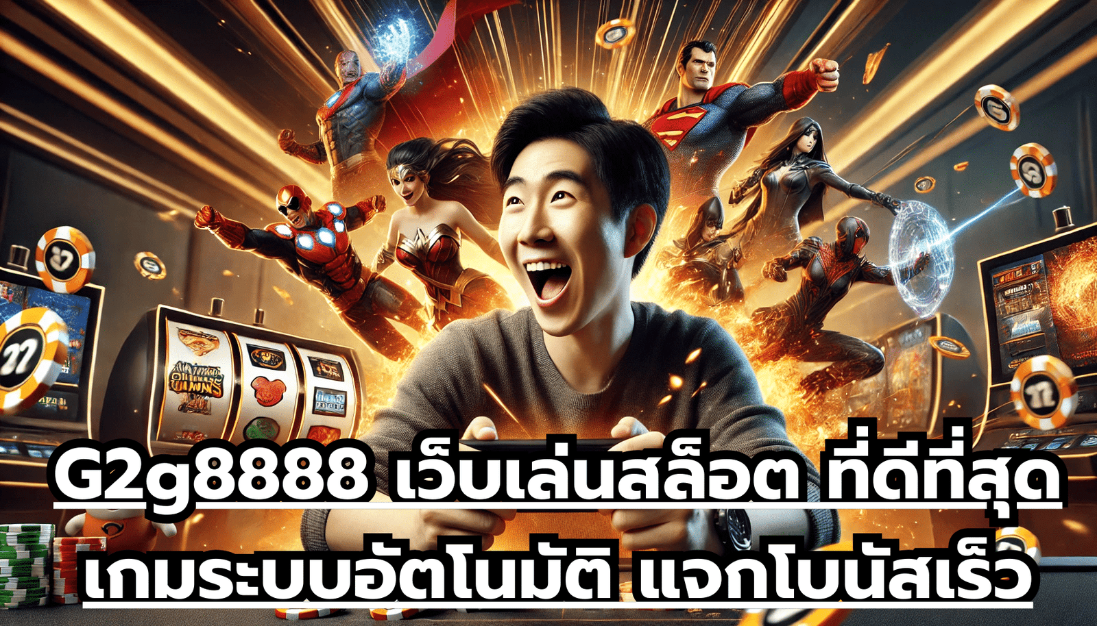 G2g8888 เว็บเล่นสล็อต ที่ดีที่สุด เกมระบบอัตโนมัติ แจกโบนัสเร็ว ทันใจเล่นได้ตลอดทุกที่ทุกเวลา